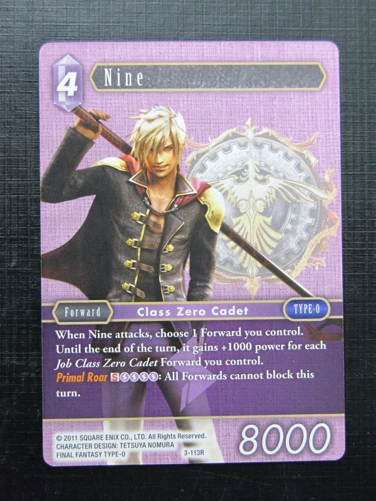 Final Fantasy Cards: NINE 3-113R # 2J57