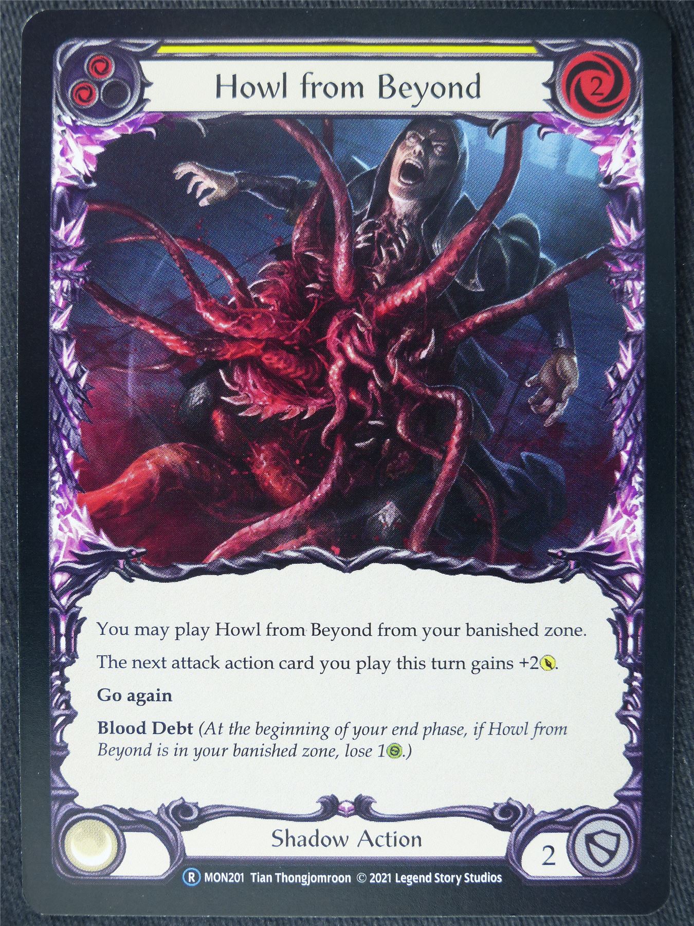 Howl From Beyond Yellow - Monarch Unlimited - Flesh and Blood Cards #I0