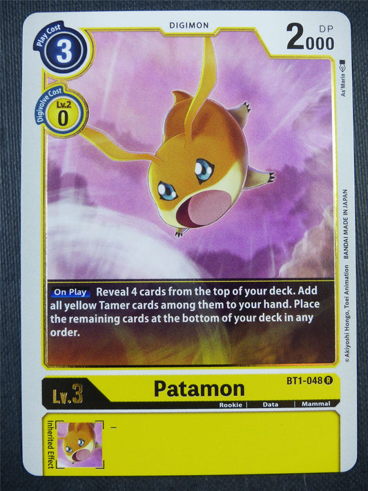 Patamon BT1-048 R - Digimon Card #9G6