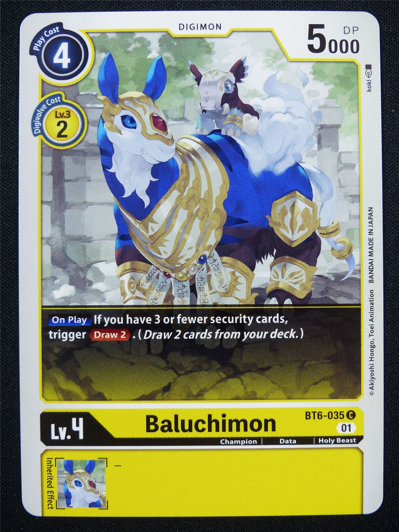 Baluchimon BT6-035 C - Digimon Card #189