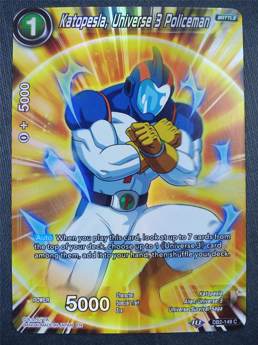 Katopesla Universe 3 Policeman DB2 Foil - Dragon Bal Super Card #8XT