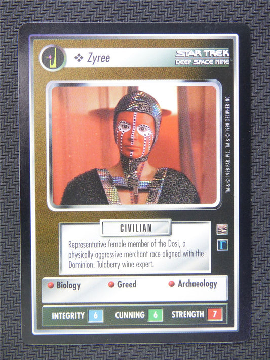 Zyree Black Border - Star Trek CCG Deep Space Nine #52L