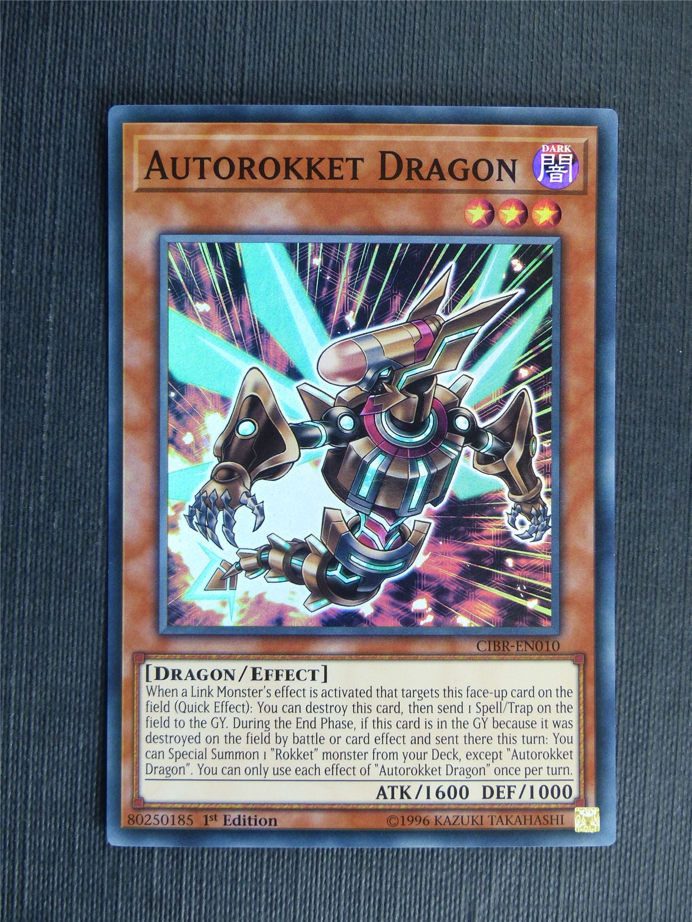 Autorokket Dragon CIBR Super Rare - 1st ed - Yugioh Cards #11R