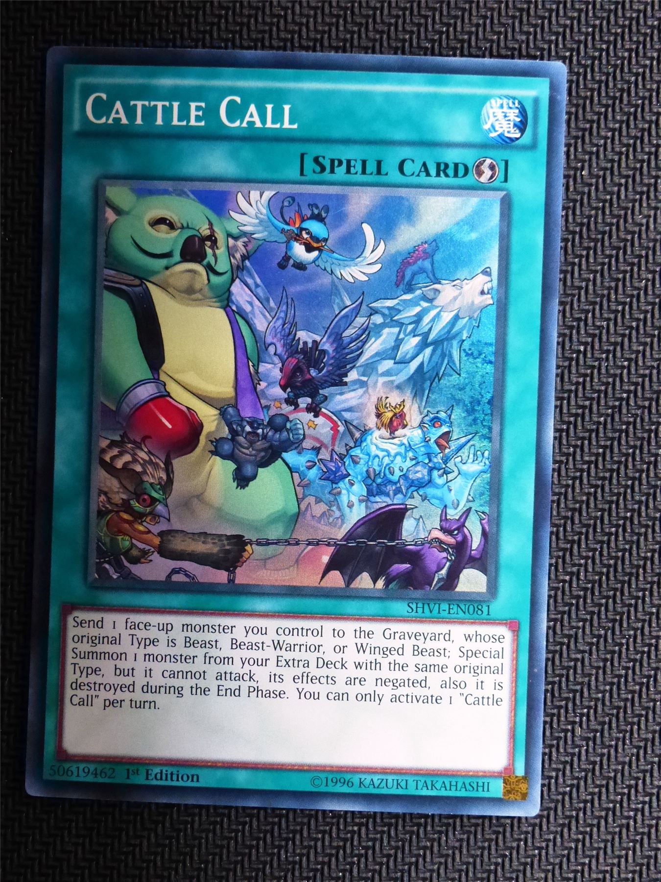 Cattle Call - SHVI - Super Rare - Yugioh Card # 1H8