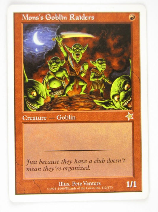 Mtg - MONS'S GOBLIN RAIDERS - Played Rare