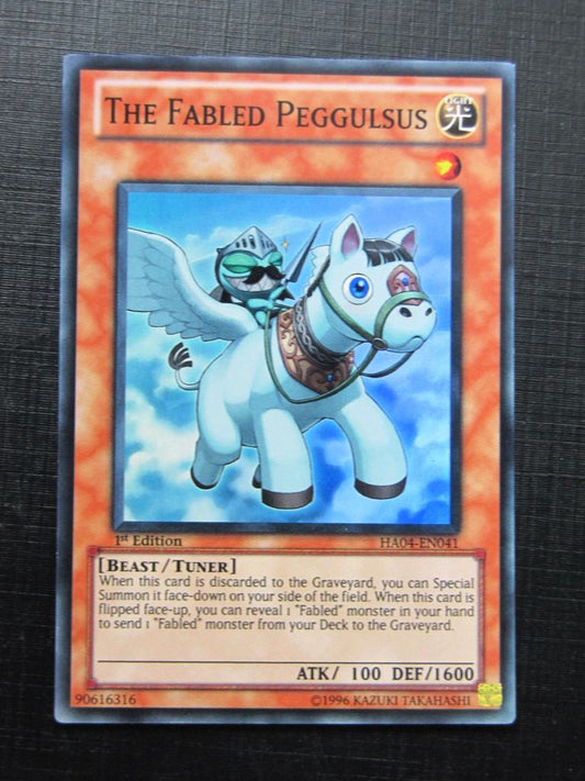 Yugioh Cards: THE FABLED PEGGULSUS HA04 SUPER RARE 1st Ed # 2B40