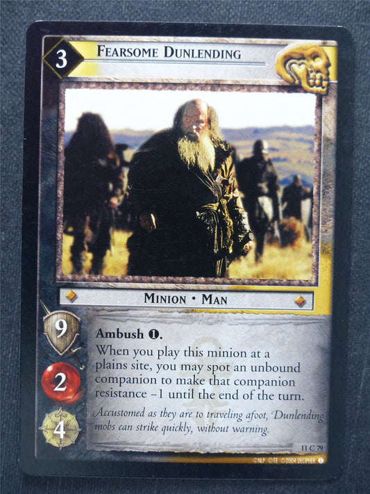 Fearsome Dunlending 11 C 79 - LotR Cards #TI