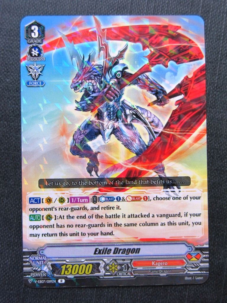 Exile Dragon R - V-EB07 - Vanguard Cards # 9G60