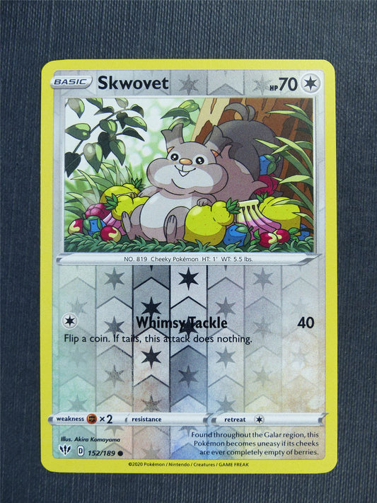 Skwovet 152/189 Reverse Holo - DAA - Pokemon Card  #3B7