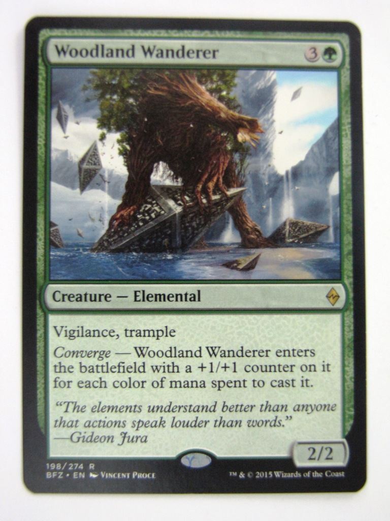 MTG Magic Cards: WOODLAND WANDERER # 1E24