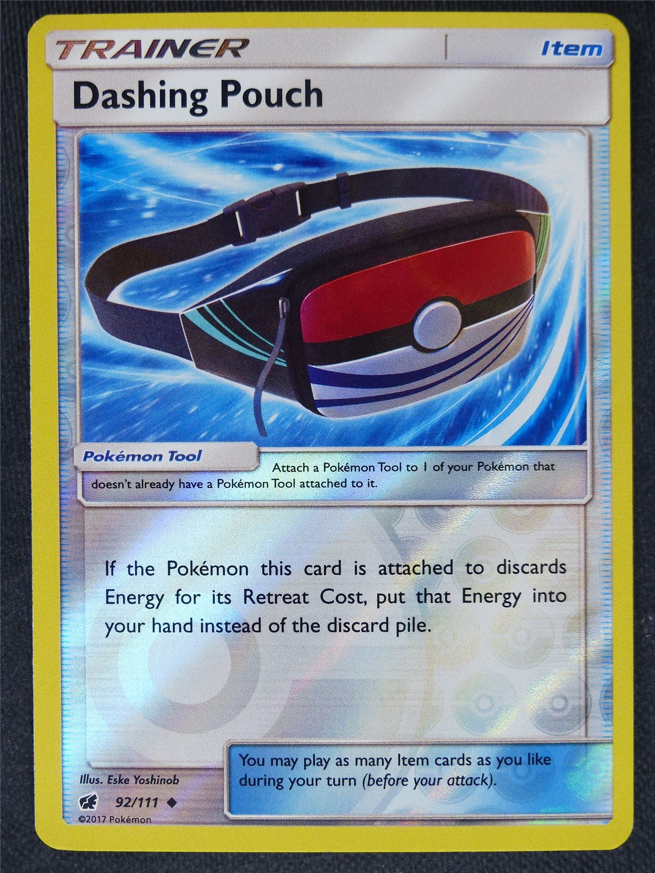 Dashing Pouch 92/111 Reverse Holo - Pokemon Cards #E4