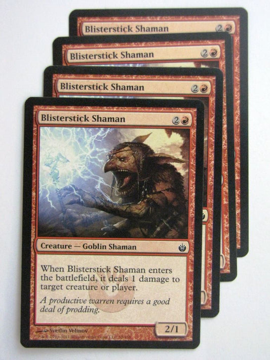 MTG Magic Cards: BLISTERSTICK SHAMAN x4 # 23D75
