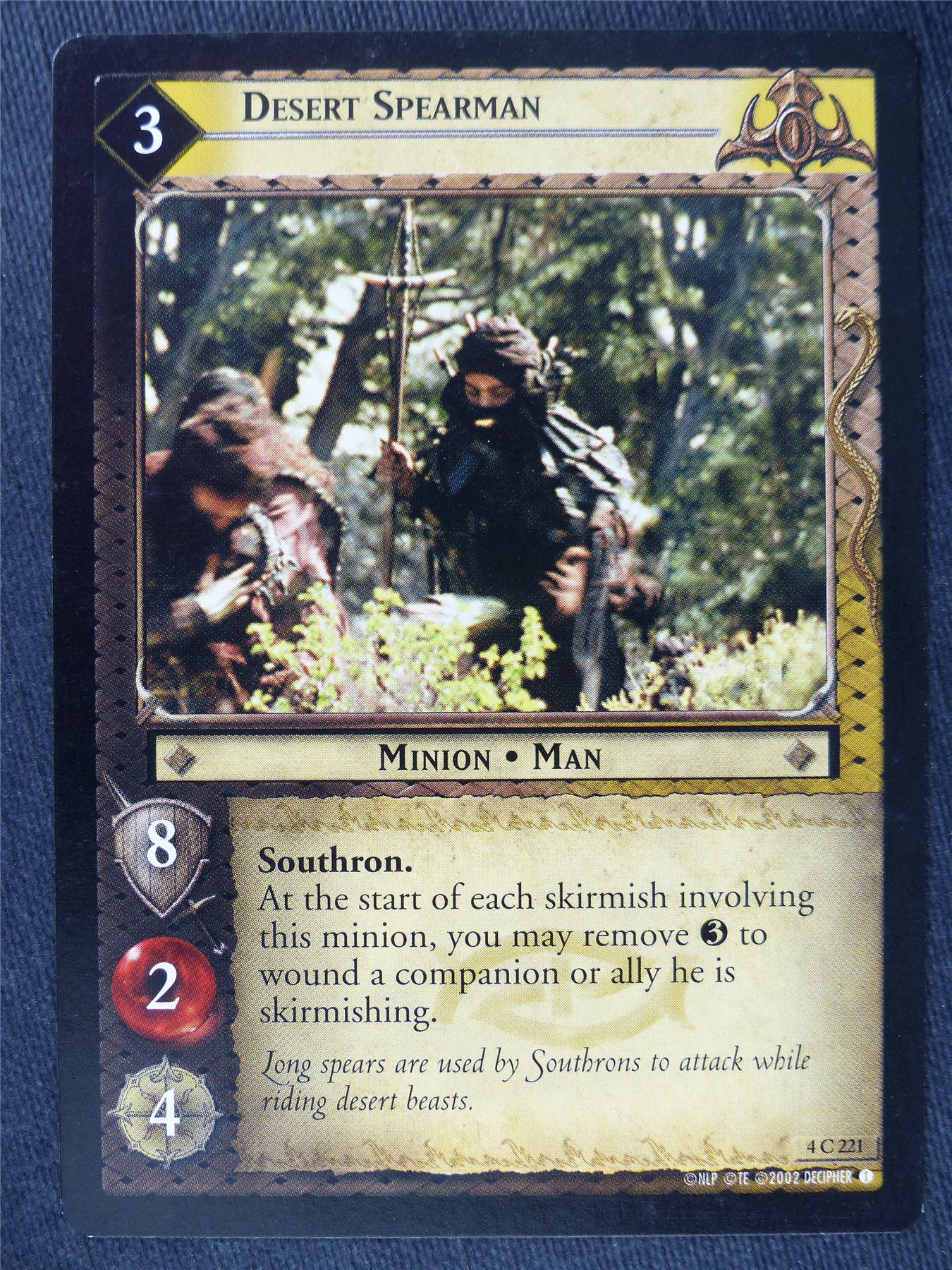 Desert Spearman 4 C 221 - LotR Cards #N8