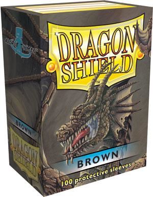 Brown Sleeves - 100 Pc - Standard - Dragon Shield #21