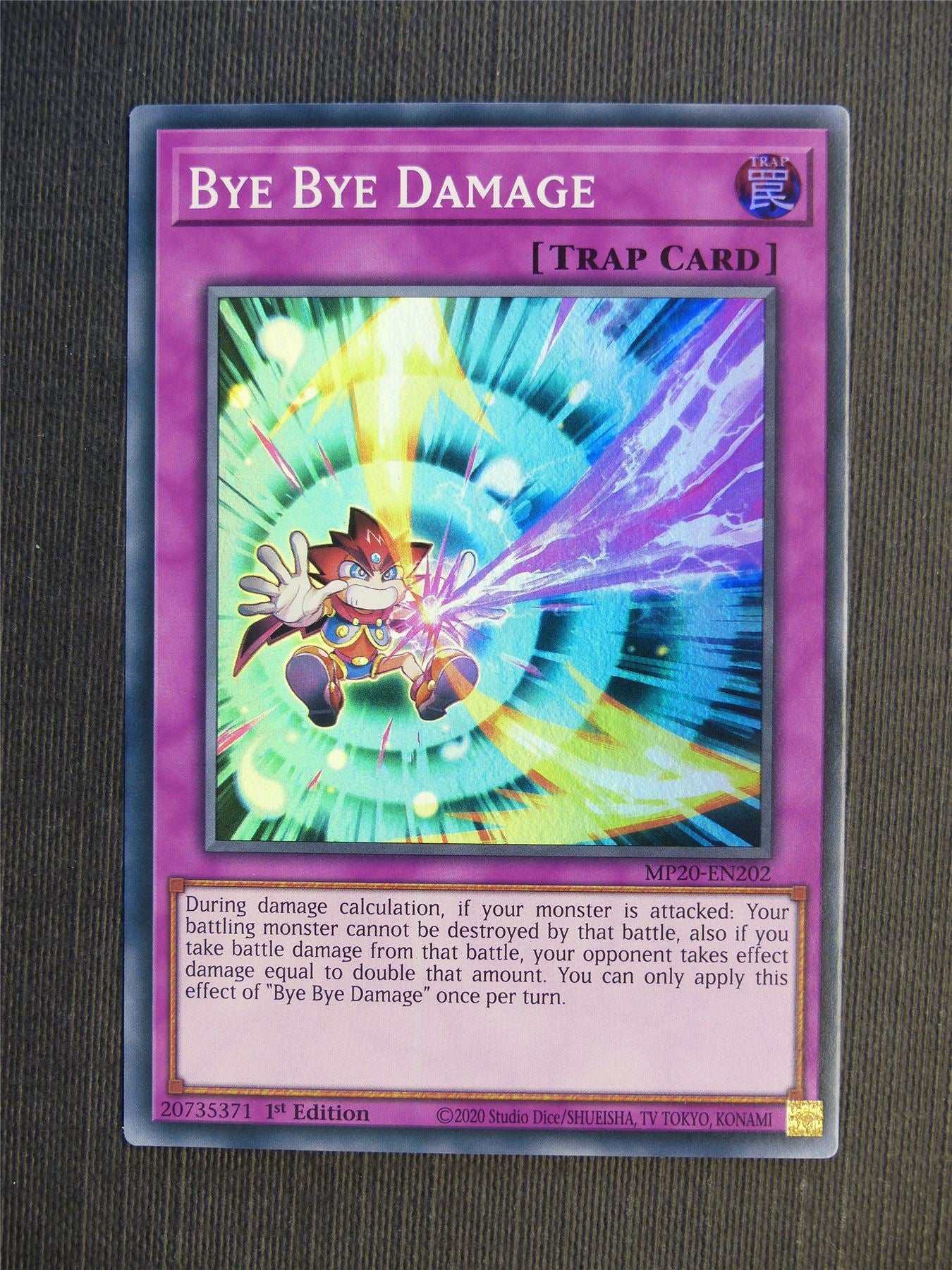 Bye Bye Damage MP20 Super Rare - 1st ed - Yugioh Cards #68E