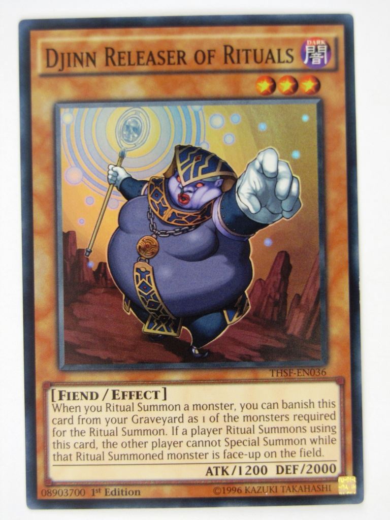 Yugioh Cards: DJINN RELEASER OF RITUALS THSF SUPER RARE # 21H81