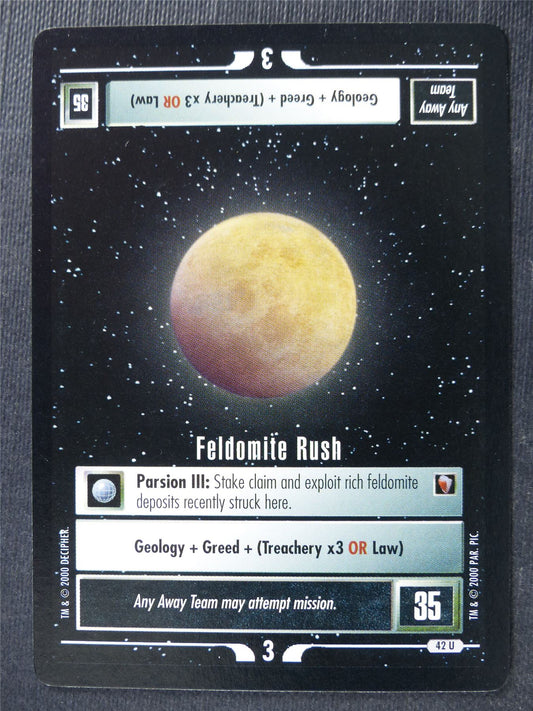 Feldomite Rush - Star Trek Card #4V1