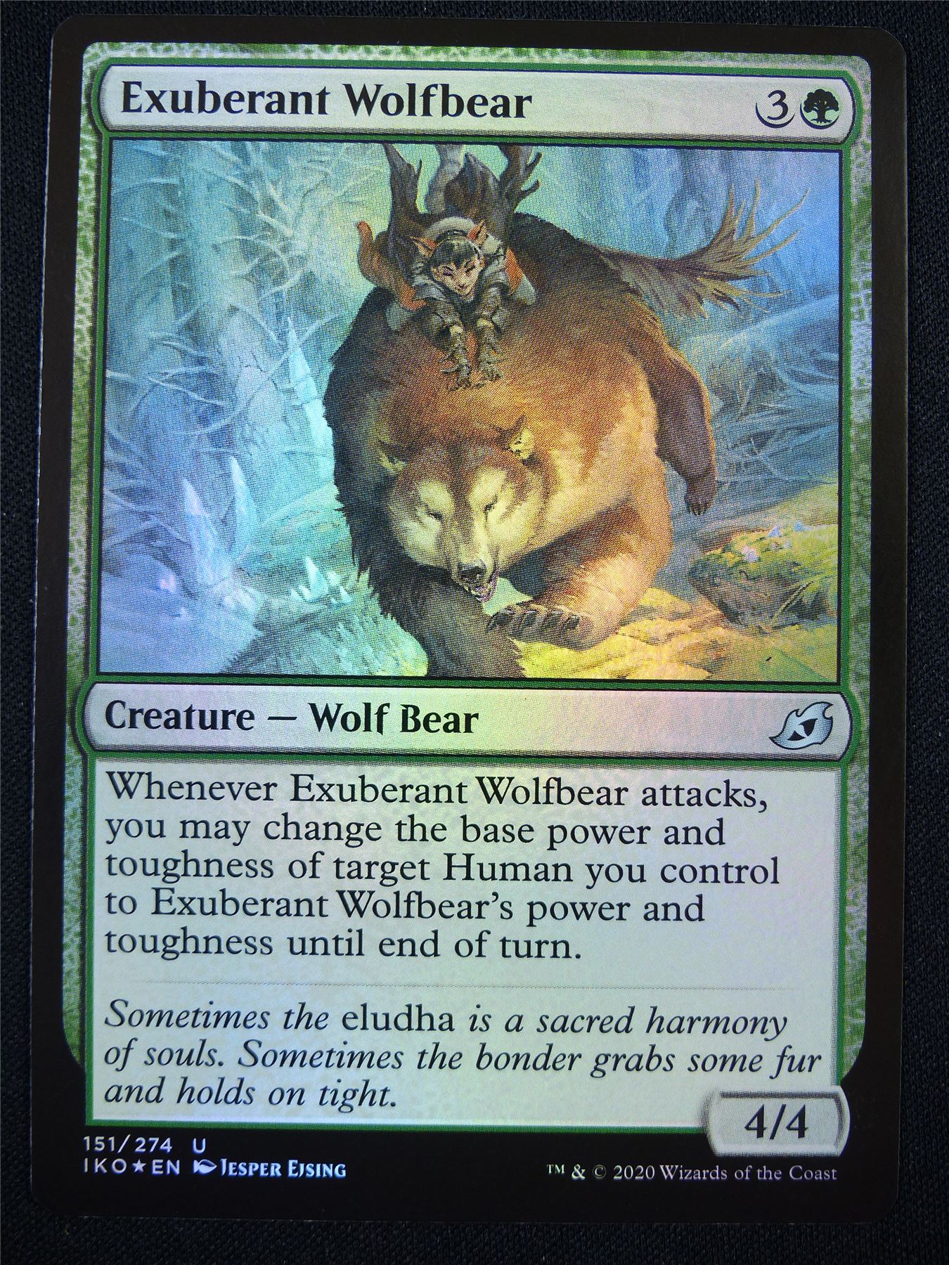 Exuberant Wolfbear Foil - Mtg Card #1IX