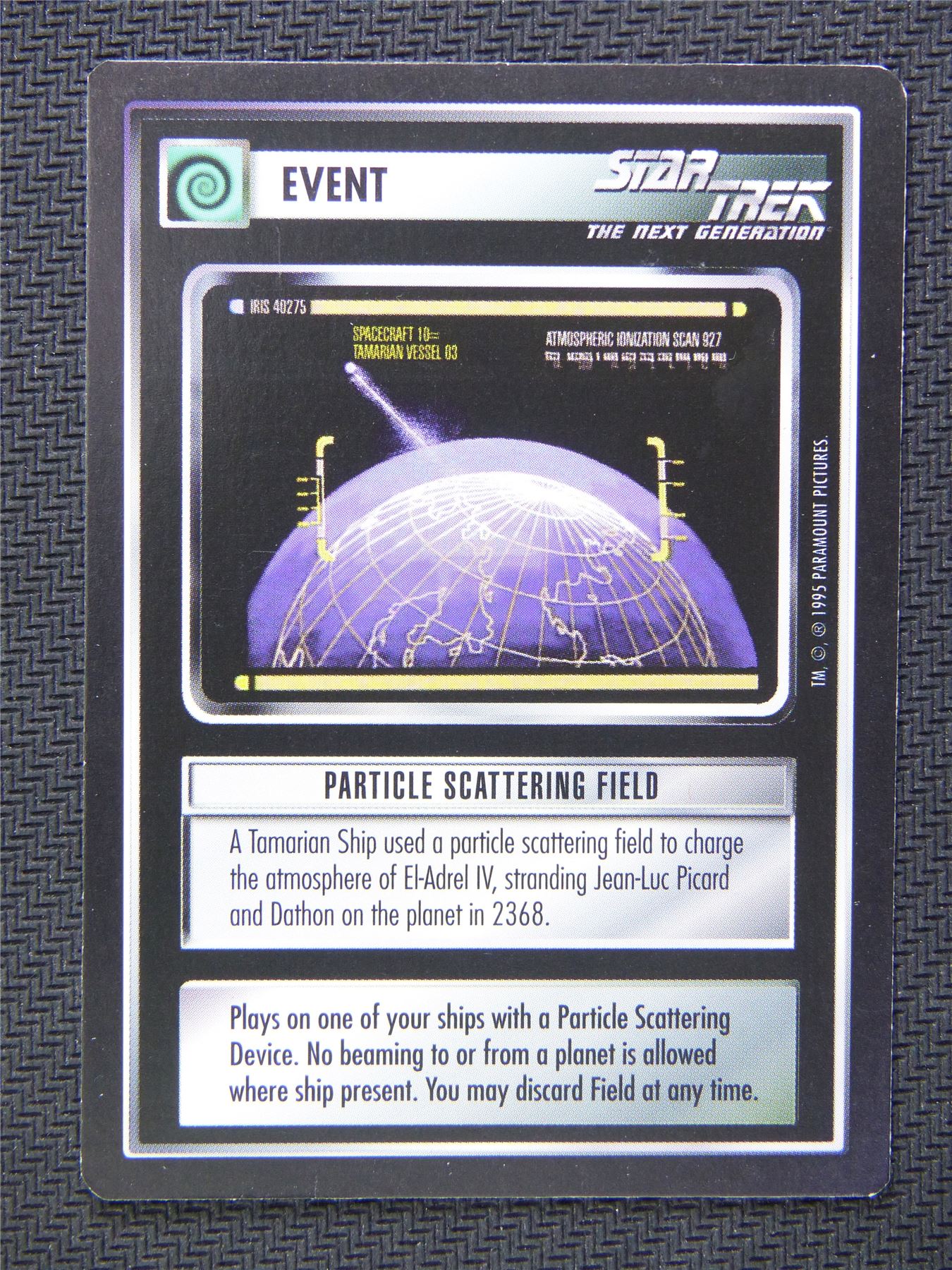 Event Particle Scattering Field - Star Trek CCG Next Gen #563