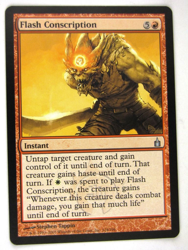 MTG Magic: the Gathering Cards: FLASH CONSCRIPTION: RAV