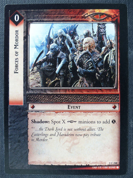 Forces of Mordor 1 C 248 - LotR Card #47R