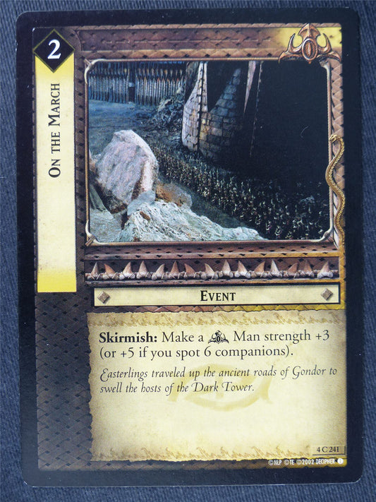 On The March 4 C 241 - LotR Cards #N3