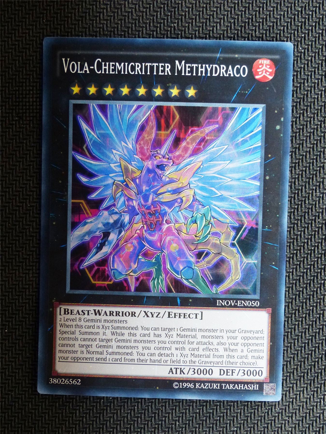 Vola Chemicritter Methydraco - INOV - Super Rare - Yugioh Card # 1I97