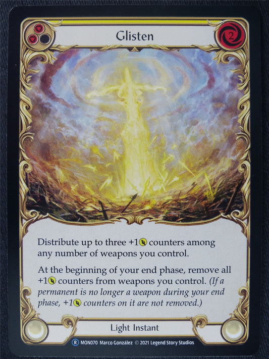 Glisten Yellow - Monarch Unlimited - Flesh and Blood Cards #H5