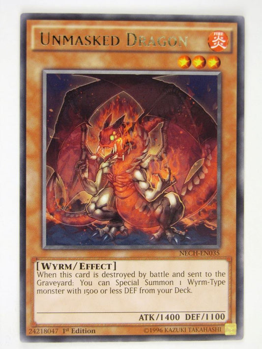 Yugioh Cards: UNMASKED DRAGON NECH RARE # 17E11