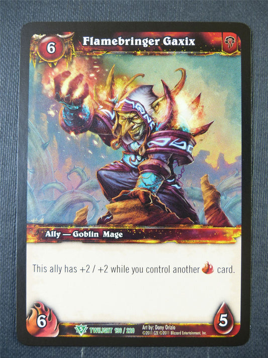 Flamebringer Gaxis 136/220 - WoW Card #17M