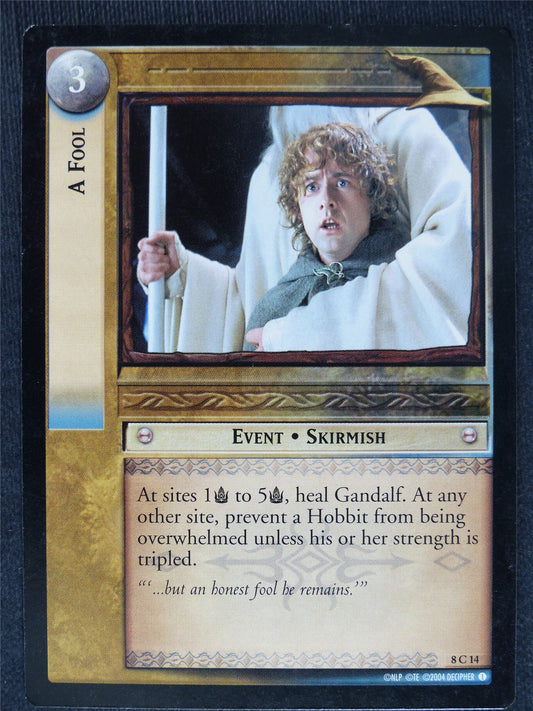 A Fool 8 C 14 - played - LotR cards #EO