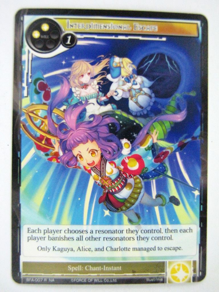 Force Of Will Cards: INTERDIMENSIONAL ESCAPE # 13C1