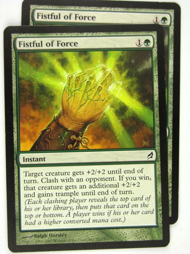 MTG Magic: the Gathering Cards: FISTFUL OF FORCE x2: LRW