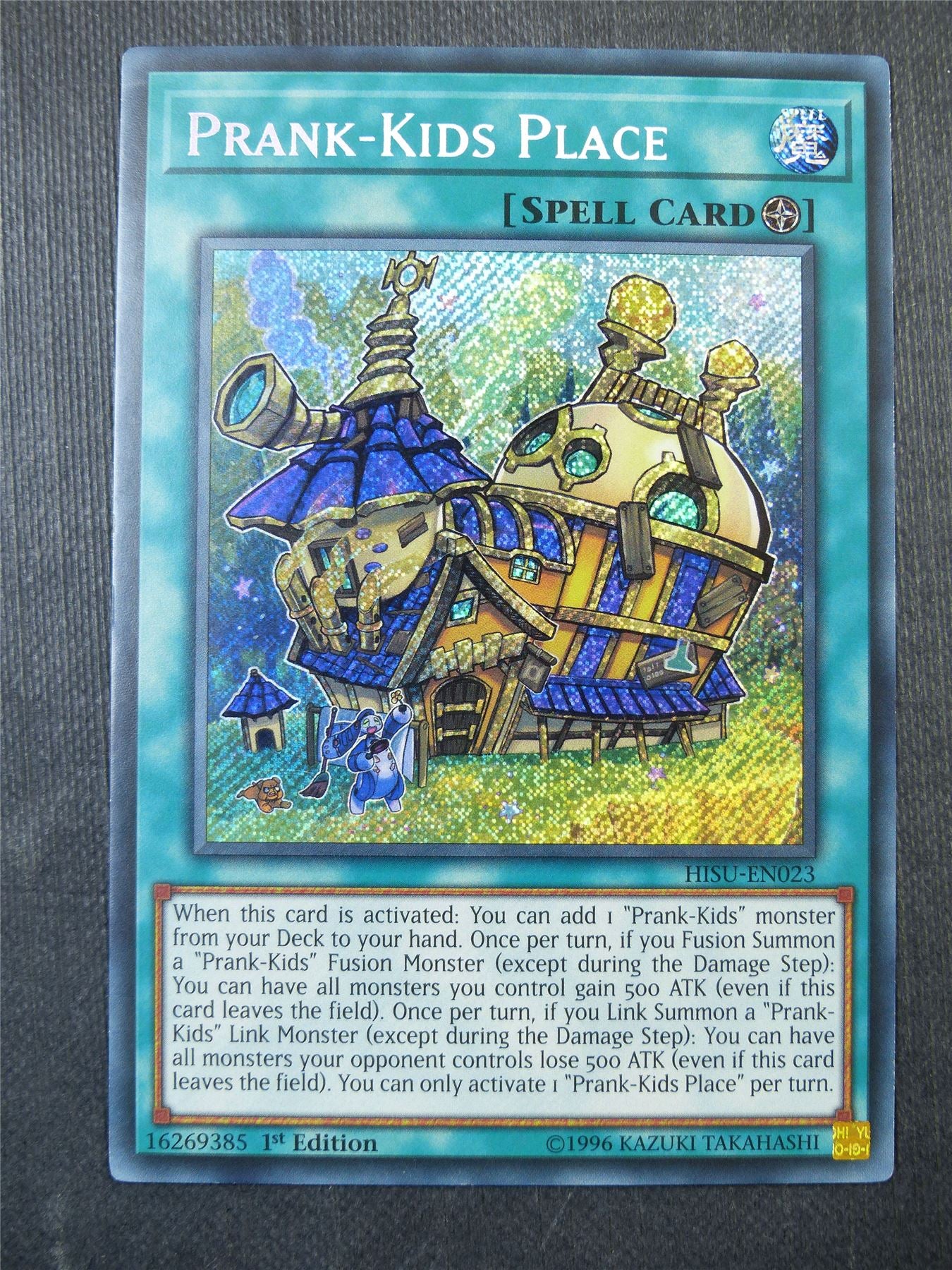 Prank-Kids Place HISU Secret Rare - 1st ed Yugioh Card #2MG
