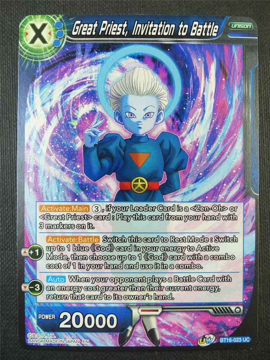 Great Priest Invitation to Battle - Dragon Ball Super Card #7YF