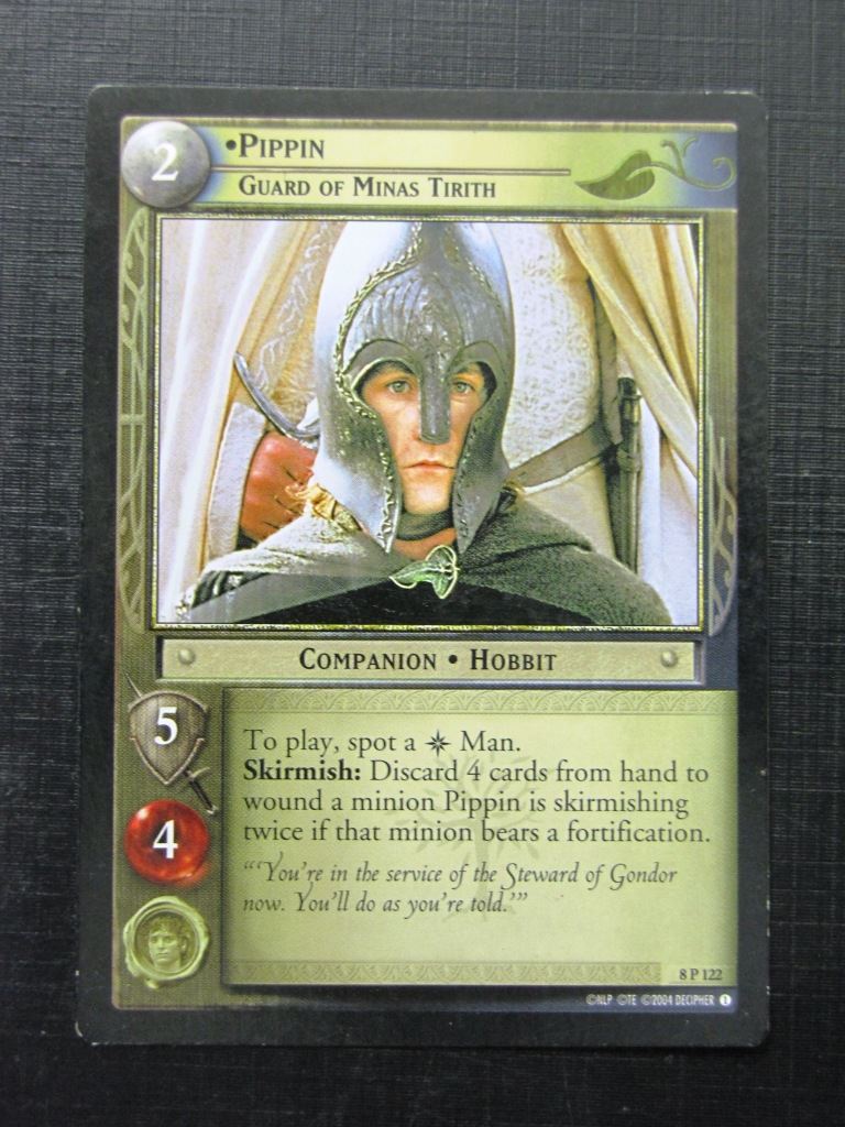 Pippin Guard of Minas Tirith 9 P 122 - Lotr Card # 13H46