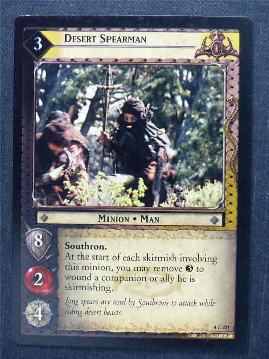 Desert Spearman 4 C 221 - LotR Cards #LH