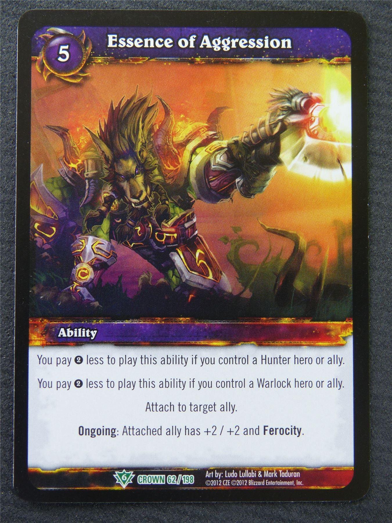 Essence Of Aggression - Uncommon - World Of Warcraft #1I4