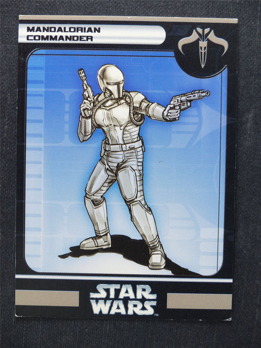 Mandalorian Commander 57/60 - Star Wars Miniatures Spare Cards #BF