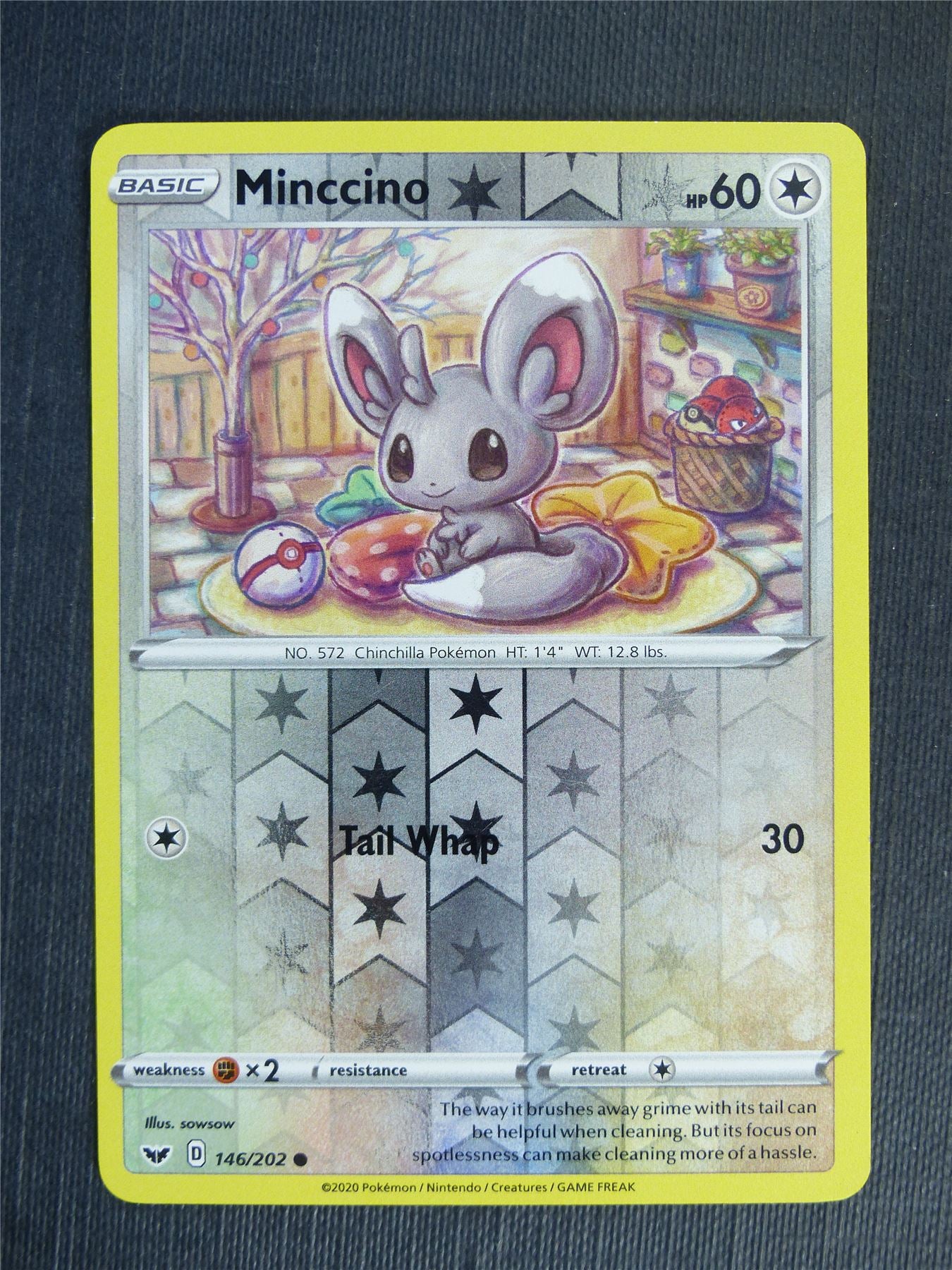 Minccino 146/202 Reverse Holo - Pokemon Cards #2CW