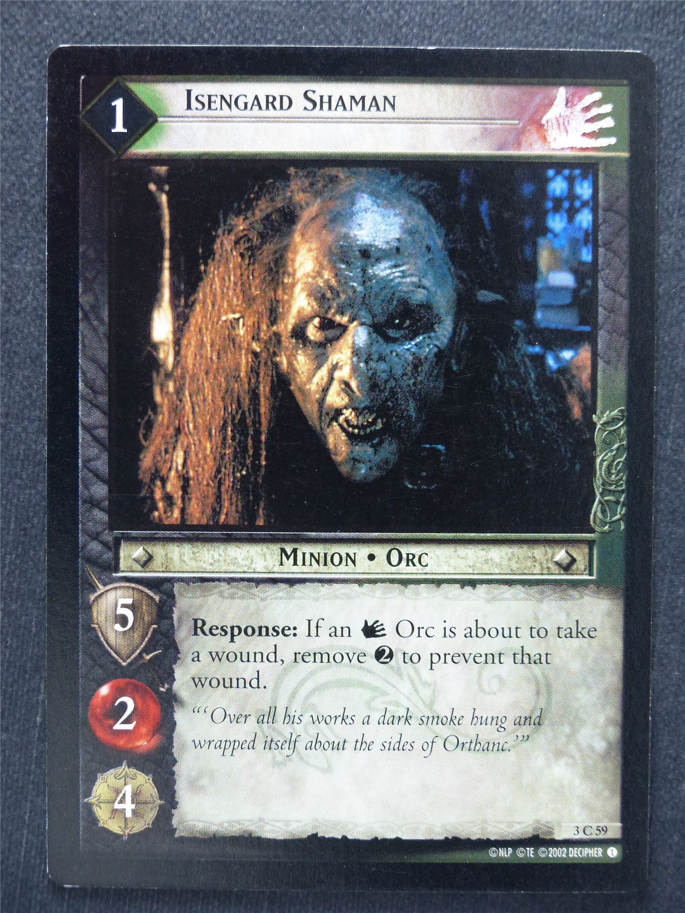 Isengard Shaman 3 C 59 - LotR Cards #SE