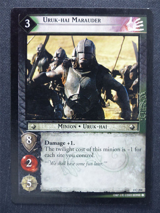 Uruk-Hai Marauder 4 C 204 - LotR Cards #RH