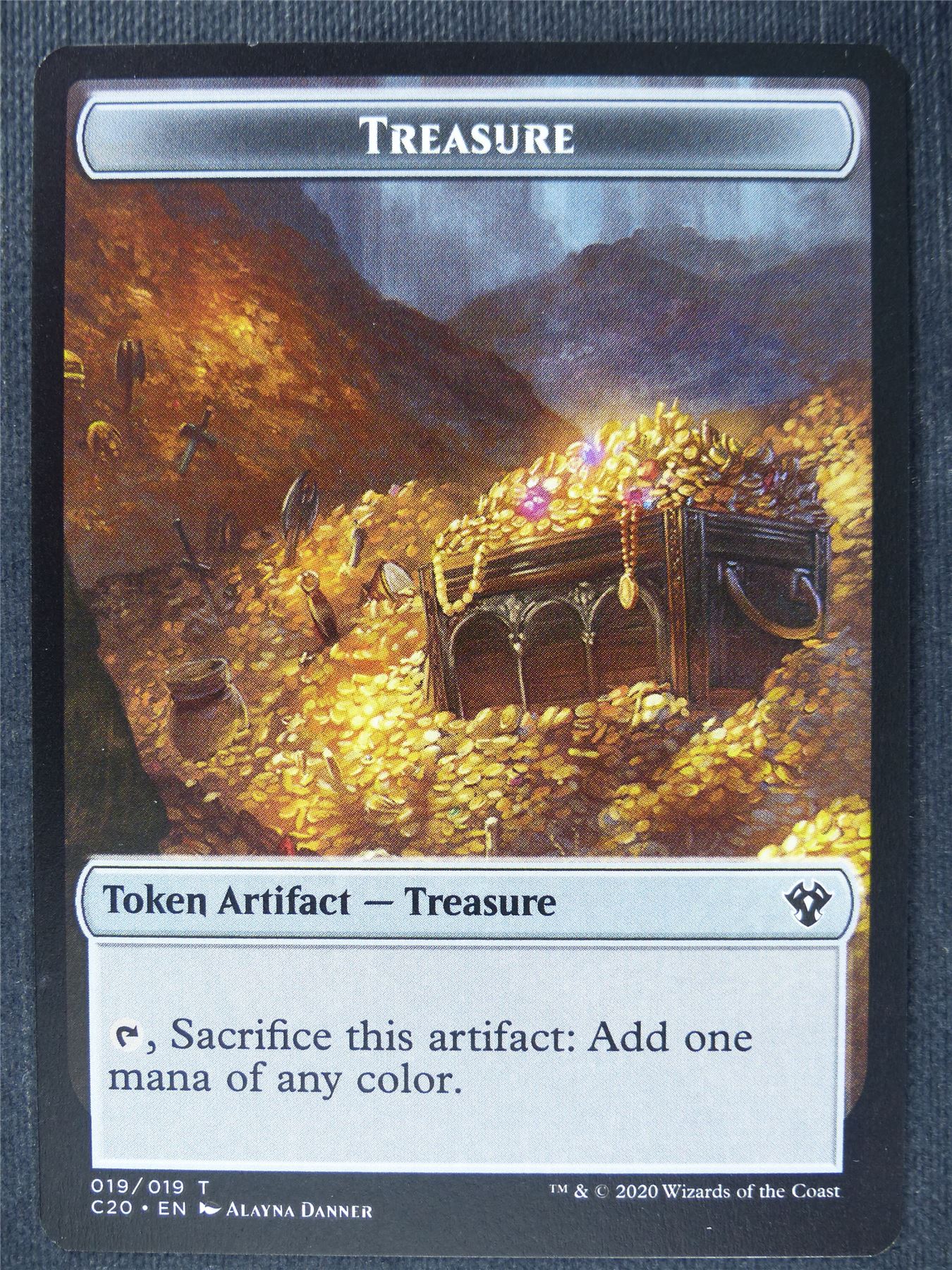 Treasure/Saproling Token - Mtg Magic Cards #RQ