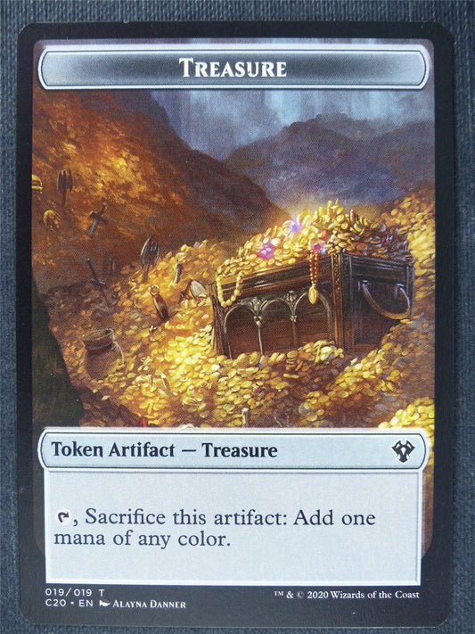 Treasure/Saproling Token - Mtg Magic Cards #RQ