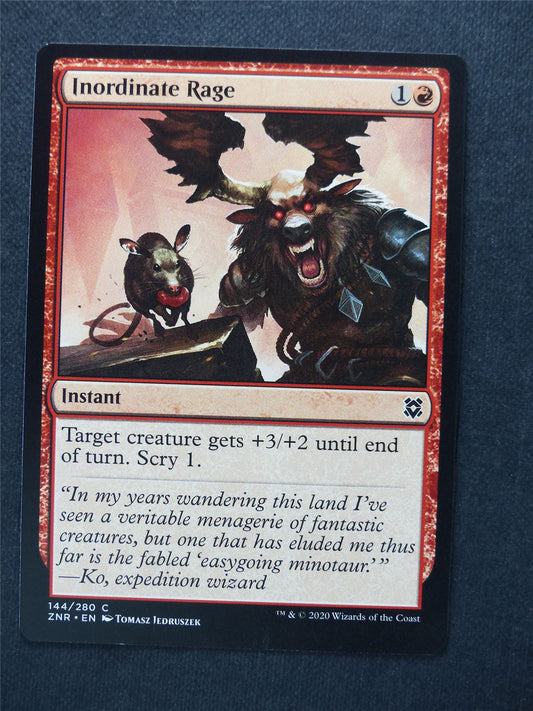 Inordinate Rage - Mtg Magic Cards #V9