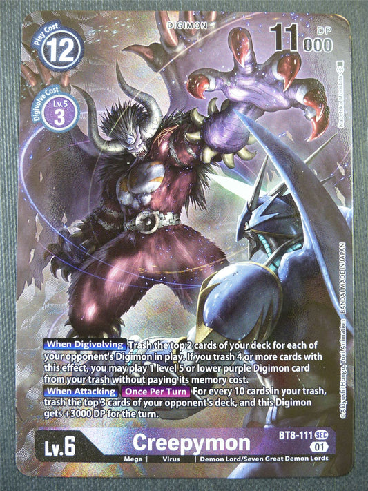 Creepymon BT8 SEC alt art - Digimon Card #5DL