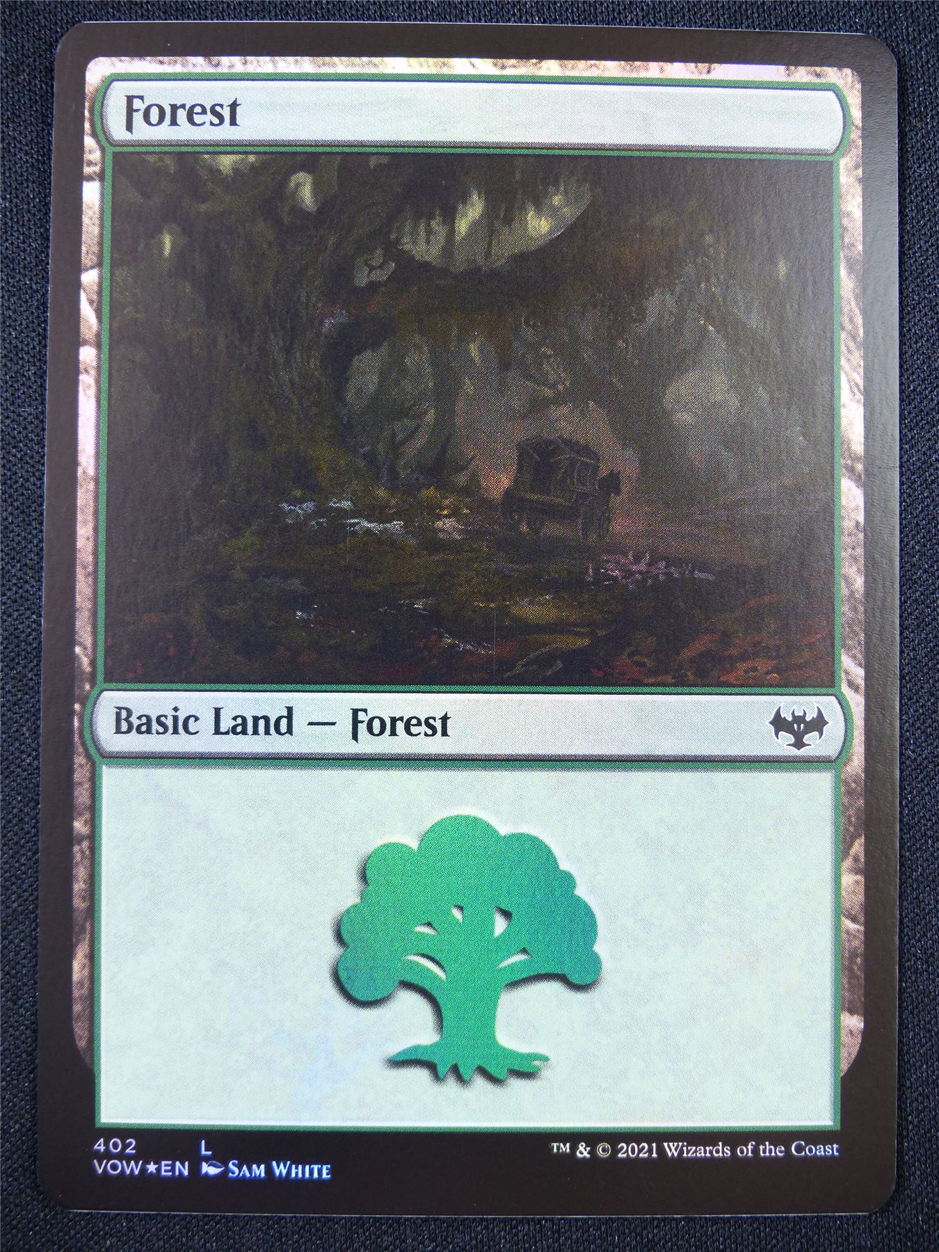 Forest 402 Foil - Mtg Card #21Z