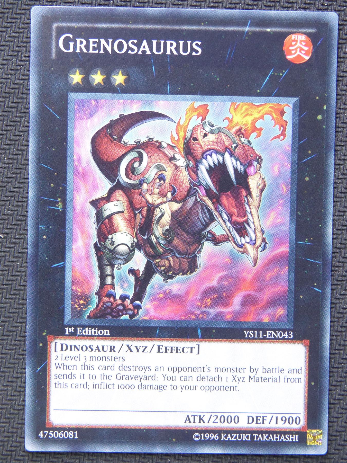 Grenosaurus YS11 Super Rare 1st Ed - Yugioh Card #4MP