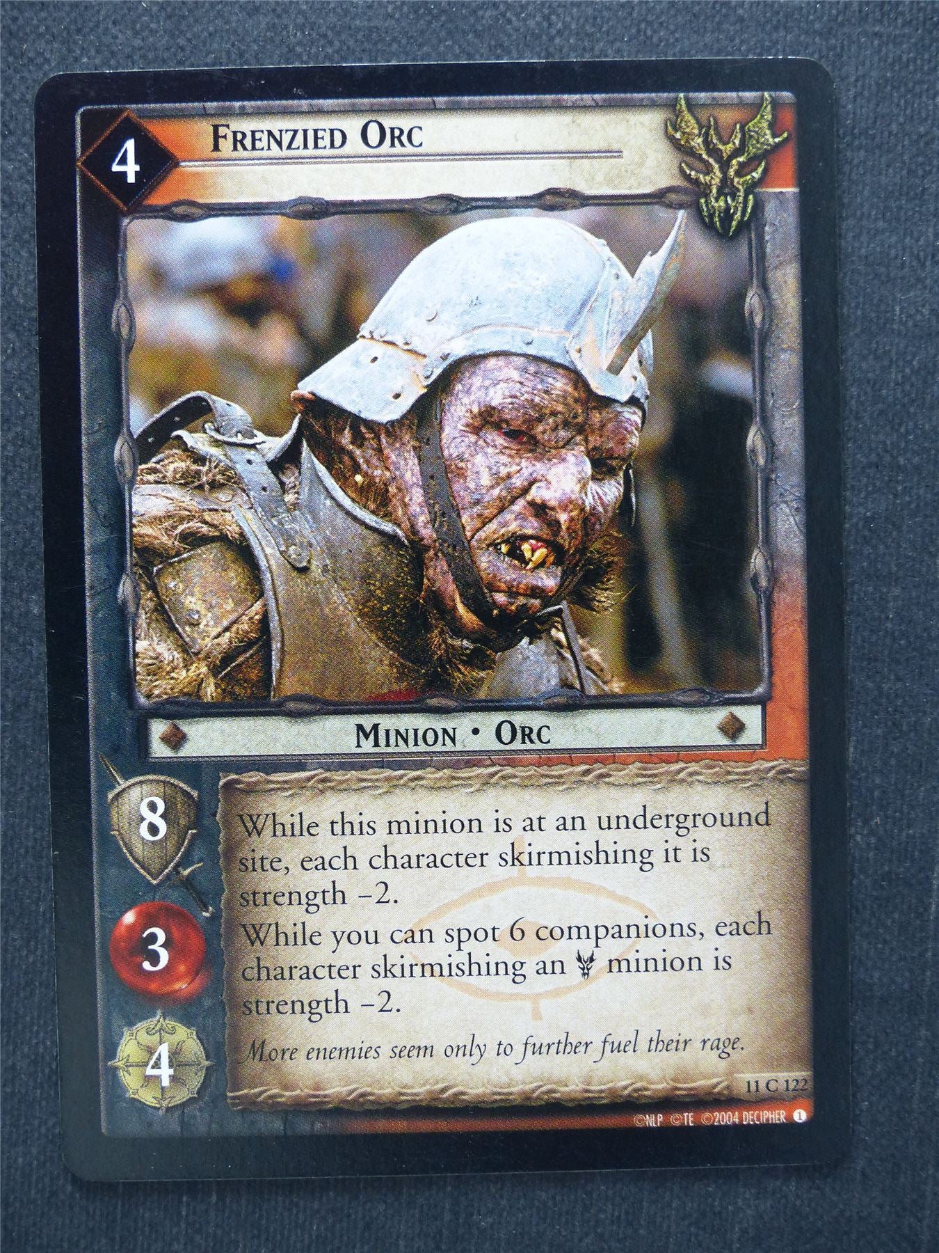 Frenzied Orc 11 C 122 - LotR Cards #MC