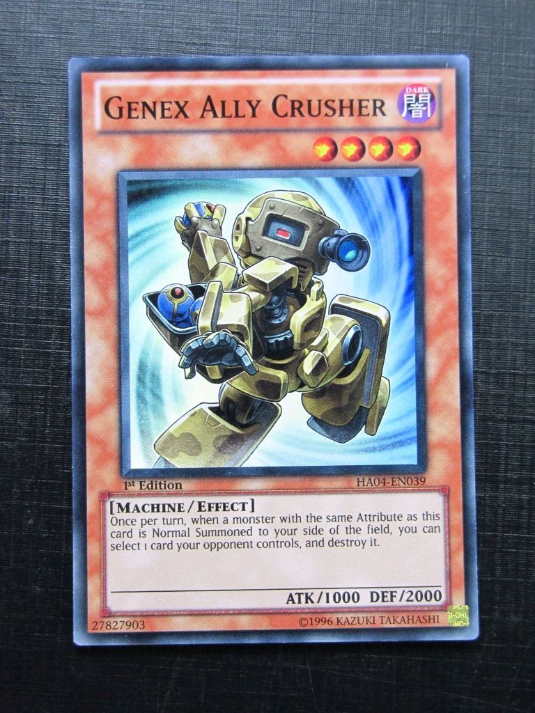 Yugioh Cards: GENEX ALLY CRUSHER HA04 SUPER RARE # 28J58